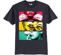 KAZHILAN Roll It Lick It Smoke It Weed Smokers Unisex 100% Cotton Short-Sleeve T-Shirts Black XL