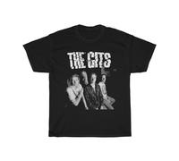 KAZHILAN Rumin Men's The GITS Band Promo Shot Album Graphic Black T-Shirt Unisex S-3Xl T-Shirt Balck Unisex 100% Cotton Short-Sleeve T-Shirts Black XL