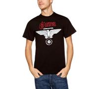 KAZHILAN Saxon Wheels of Steel Men's T-Shirt Size S Unisex 100% Cotton Short-Sleeve T-Shirts Black S