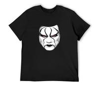 KAZHILAN Sting Face Retro Wrestling TV Show O-Neck 100% Cotton Short Sleeve Unisex T-Shirt XXL