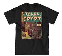KAZHILAN Tales from The Crypt Poster Shirt Men's Cotton T-Shirt Black XL Unisex 100% Cotton Short-Sleeve T-Shirts Black S