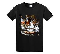 KAZHILAN Therion Leviathan Unisex 100% Cotton Short-Sleeve T-Shirts Black XL