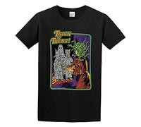KAZHILAN Trick Or Treat Unisex 100% Cotton Short-Sleeve T-Shirts Black XL