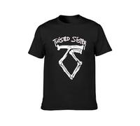 KAZHILAN Twisted Sister We're Not Gonna Take It Unisex Black Cotton Print S Unisex 100% Cotton Short-Sleeve T-Shirts Black XXL