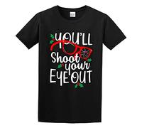 KAZHILAN You'Ll Shoot Your Eye out Unisex 100% Cotton Short-Sleeve T-Shirts Black XXL
