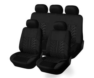 kazio Juegos De Funda De Asiento para Volvo XC40 XC 40, Delantero Trasero Cubreasientos Transpirable Antideslizante Protectores Accesorios,A/Black