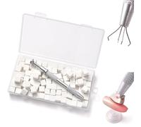KAZIPOP 100 esponjas suaves para uñas de gel degradado, juego de esponjas para arte de uñas con bolígrafo de agarre, garra de algodón para manicura para arte de uñas, degradado, hogar y técnicas