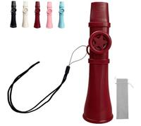 Kazoo 2025: Kazoo Profesional de Tono Ajustable, Fácil de Tocar, For Adultos y Niños, Lavable, sin Necesidad de Membranas, Fácil de Aprender, Instrumento Musical For Guitarra, Piano y Ukelele(Red)