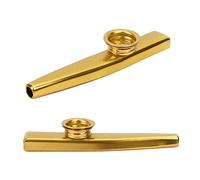 Kazoo de 2 piezas, instrumentos musicales Kazoo, Kazoos de metal con 5 diafragmas de flauta, Kazoos ultraligeros de aleación de aluminio para reproducción de música y