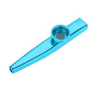 Kazoo de metal, accesorio de instrumentos de música kazoo de aluminio profesional mini colorido para adultos y amantes de la música (Azul)