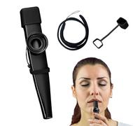 Kazoo de Metal, Kazoos para Adultos | Instrumento Musical Kazoo Ligero portátil,Instrumentos Musicales cómodos Antideslizantes de Juguete para reproducción Musical, acompañamiento Instrumental