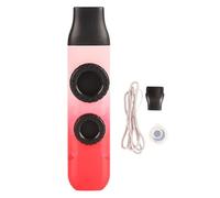 Kazoo de tono ajustable profesional, instrumento musical de plástico con 10 diafragmas de flauta, mini Kazoo para ukelele, violín, teclado de guitarra, portátil y fácil de usar (Degradado blanco rojo