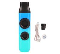 Kazoo de tono ajustable profesional, instrumento musical de plástico con 10 diafragmas de flauta, mini Kazoo para teclado de guitarra de violín ukelele, diseño portátil liviano (Degradado azul cian
