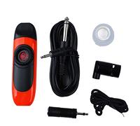 Kazoo eléctrico con pastilla, cable reemplazable Kazoo de metal y conector para adultos que graban instrumentos musicales de rendimiento de 4,3 pulgadas (Naranja)