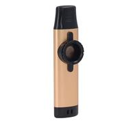 Kazoo Eléctrico de Aleación de Aluminio con Micrófono para una Hermosa Creación Musical, Ideal para Actuaciones Profesionales (GOLD)