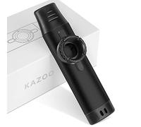 Kazoos con 5 membranas adicionales, Kazoo de metal con tono ajustable para guitarra, ukelele, violín, piano, teclado, instrumentos musicales fáciles de aprender para niños/adultos/amantes de la música