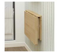 KAZUP Mesa Plegable de Madera montada en la Pared, Banco de Trabajo Flotante para computadora para Balcones, Cocina, Escritorio Plegable para Comedor Simple, 16 tamaños (tamaño: 80 x 50 cm)
