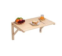 KAZUP Mesa Plegable de Pared, Soporte de Mesa de Banco con Estante Plegable Resistente para Espacios pequeños, Estudio, Dormitorio, baño o balcón (Color: A, tamaño: 160 x 60 cm)
