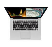 KB Covers árabe AZERTY ISO Funda para Teclado MacBook Air 13 "/Pro Transparente