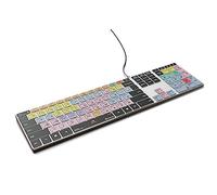 KB Covers Pro Tools - Teclado retroiluminado de aluminio Pro - Teclado de edición con cable USB para PC con Windows - Accesos directos codificados por colores, impresión duradera y construcción