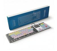 KB Covers Pro Tools - Teclado retroiluminado de aluminio Pro - Teclado de edición con cable USB para PC con Windows - Accesos directos codificados por colores, impresión duradera y construcción