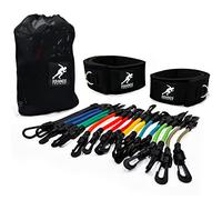 Kbands | Bandas de resistencia para piernas | Incluye programas de entrenamiento digital Speed 101 y Agility FX - Tamaños para atletas jóvenes, intermedios y avanzados