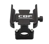 KBANDZ Accesorios Motos Accesorios De Motocicleta Manillar Retrovisor Soporte De Teléfono Móvil GPS Soporte para Honda CBF600 CBF 600 (Color : Handlebar Black)