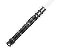 KBASE Force FX Pro - Sable de luz de metal - 12 sables de duelo RGB que cambian de color con 5 fuentes de sonido cinematográfico, espada ligera resistente para entrenamiento de combate de adultos y