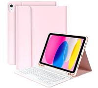 KBCASE Funda con teclado Coque Clavier Pour A2696/A2757/A2777, teclado magnético extraíble con diseño QWERTZ alemán, dormir/despertar automático