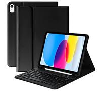 KBCASE Funda con teclado Coque Clavier Pour A2696/A2757/A2777, teclado magnético extraíble con diseño QWERTZ alemán, dormir/despertar automático
