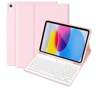 KBCASE Funda con teclado para iPad 10 Generación 2022 10,9 pulgadas, funda con Bluetooth inalámbrica teclado desmontable italiano QWERTY teclado para iPad A2696/A2757/A