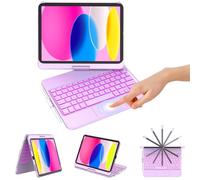 KBCASE Funda de teclado para iPad de 10ª generación/A16 de 11ª generación con teclado giratorio de 360° con trackpad para iPad de 10ª generación de 10.9 pulgadas 2022/A16 de 11ª generación de 11