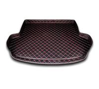 KBDDM Alfombrillas de Cuero para Maletero de Coche A Medida para Range Rover Evoque I L538 2015-2018, Alfombrilla para Maletero de Coche Impermeable Antideslizante Interior Accesorios,D/Black~Red