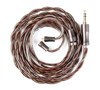 KBEAR Cadence Cable de 2 pines IEMs 6N de cobre revestido de plata de alta pureza, cable de auriculares de 3,5 mm, conector jack de 120 cm, cable de auriculares compatible con KZ ZST / ZS10 PRO / AS16