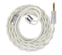 KBEAR IEM - Cable de actualización de alta fidelidad para auriculares in-ear monitor, MMCX y conector de 4,4 mm, 173 núcleos híbridos de plata y cobre, compatible con Shu-re SE215 SE535 Wes-tone UM