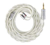 KBEAR IEM - Cable de actualización de alta fidelidad para auriculares in-ear monitor, MMCX y conector de 3,5 mm, 173 núcleos híbridos de plata y cobre, compatible con Shu-re SE215 SE535 Wes-tone UM