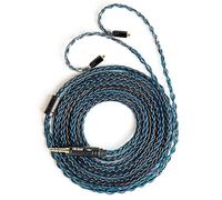 KBEAR IEM Cable MMCX 200 cm, Cable de Actualización HiFi, Hifi Upgrade Cable 8 núcleos OFC chapado en plata, Conector 3.5 mm, Compatible con ZS10 Pro In Ear Monitors para Músicos y Audiófilos