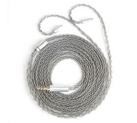 KBEAR IEM Cable MMCX 200 cm, Cable de Actualización HiFi, Hifi Upgrade Cable 8 núcleos OFC chapado en plata, Conector 3.5 mm, Compatible con KZ ZS10 Pro In Ear Monitors para Músicos y Audiófilos