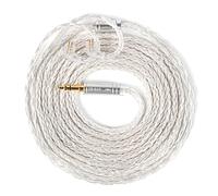 KBEAR JunTian - Cable de auriculares intraurales de 2 m de largo, 16 núcleos 5N OCC chapados en plata, para KBEAR KS1, audiófilo y músico, batería (TFZ-Pins, enchufe de 3,5 mm)