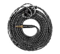 KBEAR JunTian IEM - Cable de auriculares intraurales de 2 m de largo, 16 núcleos 5N OCC chapados en plata, cables de extensión de auriculares para kz zs10 Pro, Tangzu wan'er, audiófilos y bateristas