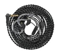 KBEAR KS1 - Cable IEM CCZ C01 4N OFC, mejorados para CCZ Melody, DC01 PRO, MC02, DC02, DC03, NC01, KS2, Storm (2 m, pines TFZ con micrófono, negro)