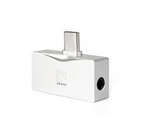 KBEAR Luma TC06 In Ear Monitor Amplificador, Mini Portátil de Doble Chip, USB C a 3.5mm/4.4mm, Alta Resolución 32 bits/384kHz, Amp de Auriculares HiFi para Smartphone/PC/Mac (Plateado)