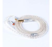 KBEAR MMCX Cable para auriculares, cable de extensión desmontable HiFi equilibrado de cobre chapado en plata de 8 núcleos Cable de repuesto IEM para DM7 DMG TIN T3 T2 (MMCX enchufe de 4,4 mm)