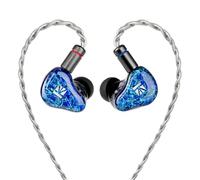 KBEAR - Monitor de oído SR-8 pulgadas, IEM híbrido 1DD + 3BA, auriculares HiFi para juegos con controlador de silicona líquida de 8 mm, carcasa de resina impresa en 3D, cable de 2 pines chapado en