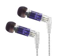 KBEAR Neon HiFi Auriculares estéreo con Cable, Auriculares intrauditivos Knowles 29689 BA, Cable Separado, 2 Pines, cancelación de Ruido, computadora, teléfono móvil (púrpura, sin Mic)