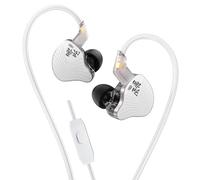 KBEAR NZ02 Auriculares con Cable Auriculares con micrófono para Juegos 1DD IEM Graves Profundos In Ear Monitors Jack 3,5mm compatibles con PC, PS5, Xbox, Switch y Smartphones