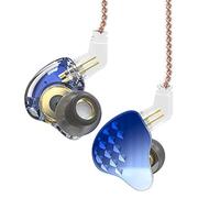 KBEAR Robin In Ear Auriculares, HiFi Auriculares 10mm 4BA+1DD, Auriculares Profesional Doble Circuito Magnético + KBEAR 4BA Personalizado de Alto Rendimiento (Azul, con Mic)