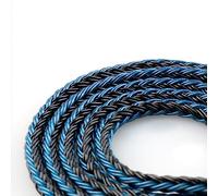 KBEAR ST16 Cable de actualización HiFi In Ear Monitor 16 Núcleos 5N Auricular Cable de 2 METROS de largo 0.78MM 2PIN para ZST ZSR ES4 ZS10 AS10 ZST-X EDX KS1 (3.5mm 2PIN-2 metros, Negro y azul)