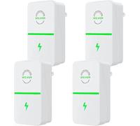 KBIBCK Ahorro de Energía Automática, Paquete de 4 Dispositivo de Ahorro de Electricidad, Power Saver, Eléctrica Inteligente de Ahorro de Energía Automática, Power Volt Ahorro de Energía Ahorro
