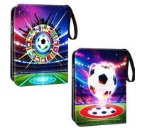 KBIBCK Álbum de Cartas Coleccionables, Album Cromos Futbol, Capacidad para 900Tarjetas, Libro de cromos de Fútbol, para Recopilen Tarjetas defútbol